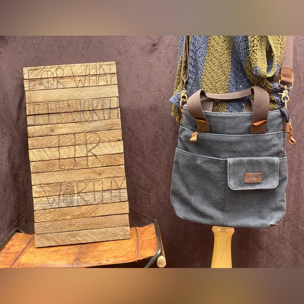 134-You Are A Gift❤️Acacia Canvas Tote